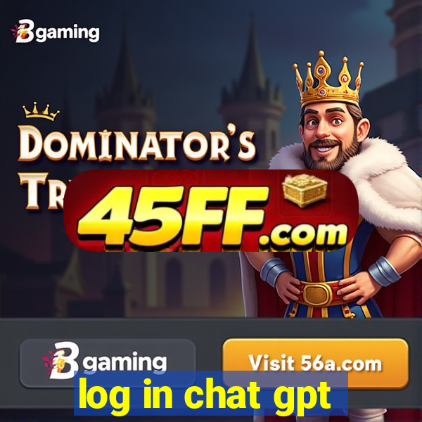 log in chat gpt